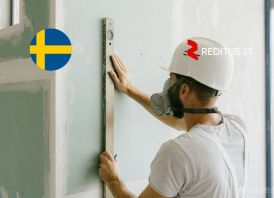 Gipso kartono montuotojas – darbas Švedijoje 