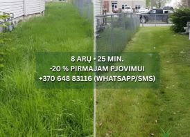 Greitas žolės pjovimas Kaune, –20 %