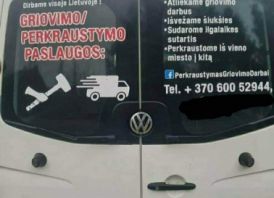 Griovimo Perkraustymo darbai