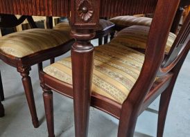 Gustaviansk Stalo Komplektas Su Šešiomis Kėd