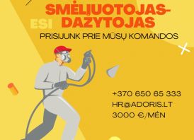 IEŠKOMI SMĖLIUOTOJAI - DAŽYTOJAI