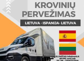 ISPANIJA - LIETUVA * Motociklų pervežimas  * 