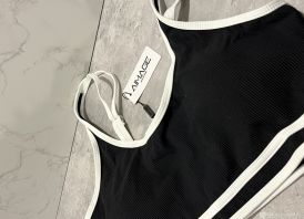 Juodai baltas maudymukas XL 