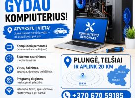 Kompiuterių remontas:Telšiai - Plungė(~20km)