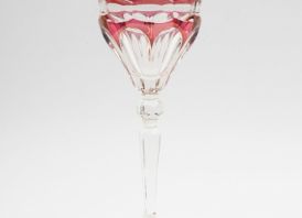 Krištolinė taurė vynui Vokietija 20 cm.