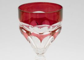 Krištolinė taurė vynui Vokietija 20 cm.