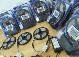 Led juosta 5m atspari drėgmei Rgb su valdymo 