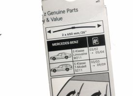 Mercedes Benz W211/S211 valytuvų komplektai