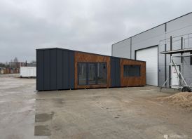 Modulinis karkasinis sodo namas