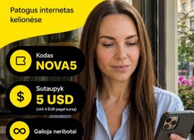 NOVA5 - Saily eSIM nuolaidos kodas -4,25 EUR