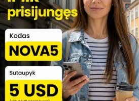 NOVA5 - Saily eSIM nuolaidos kodas -4,25 EUR