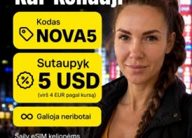 NOVA5 - Saily eSIM nuolaidos kodas -4,25 EUR