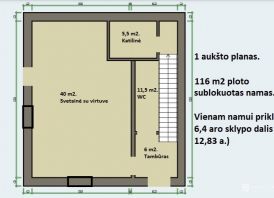 PARDUODAMAS sublokuotas kotedžas – Stonės g. 