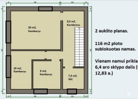 PARDUODAMAS sublokuotas kotedžas – Stonės g. 