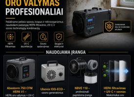 Pelėsio sporų šalinimas ore | HEPA + UV + Ozonas