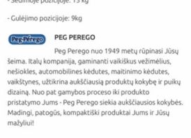 Pep Perego matinimo kėdutė/supynės 2in1