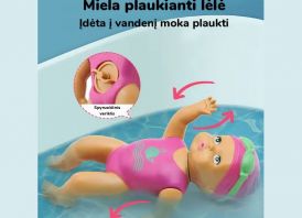 Plaukianti lėlė - nebrangiosprekes.lt