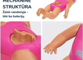 Plaukianti lėlė - nebrangiosprekes.lt