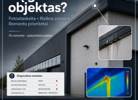 Plokščių stogų ir fasadų pratekėjimų diagnostika
