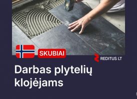 Plytelių klojėjai – darbas Norvegijoje (2107)