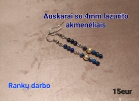 Rankų darbo auskarai ir apyrankės