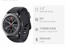 Samsung Gear S3 Frontier smart laikrodziai