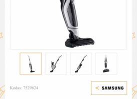 Samsung siurblys-šluota