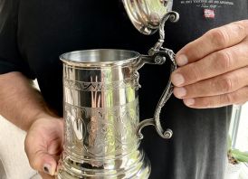Sidabrinis(800) itališkas alaus bokalas