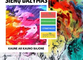 Sienų dažymas Kaune ir Kauno rajone