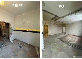 Sienu griovimo darbai Klaipeda