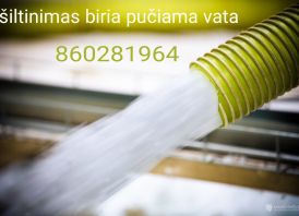 Šiltinimas biria pučiama vata