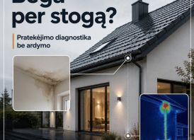 Stogų ir fasadų nuotėkių diagnostika