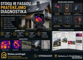 Stogų ir fasadų nuotėkių diagnostika