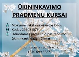Ūkininkavimo pradmenų kursai