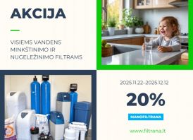 Vandens filtrai pigiau