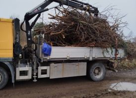 Volvo FL 614  4×2 Savivartis su kranu