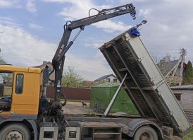 Volvo FL 614  4×2 Savivartis su kranu